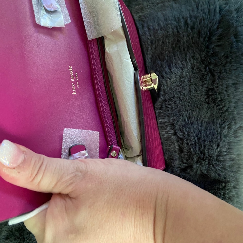 Kate Spade Romy Croc Embossed Chain Wallet